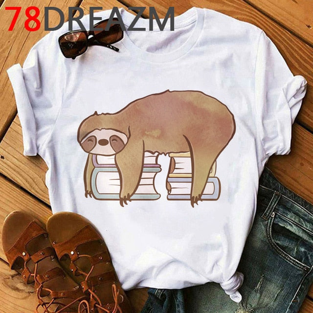 Funny Animal Sloth T Shirt Women Summer