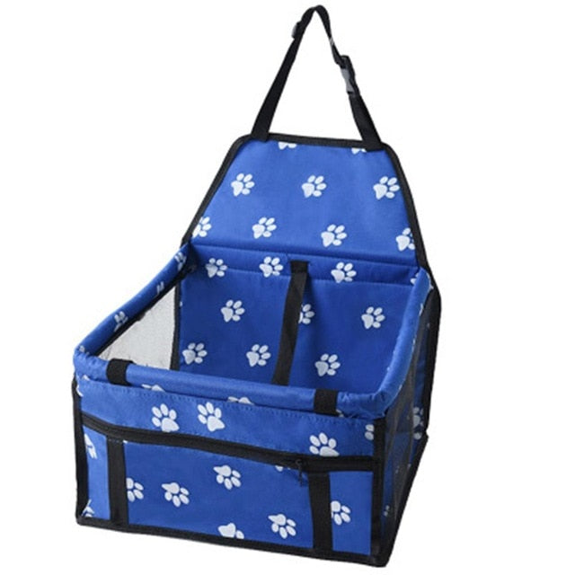 Small Dog Car Seat, Upgraded Booster Seat for Car with Whole Sturdy PVC Bars Frame, Pet Car Seat for Medium Dogs Under 11 lb, Waterproof Anti-Skid Mat Included