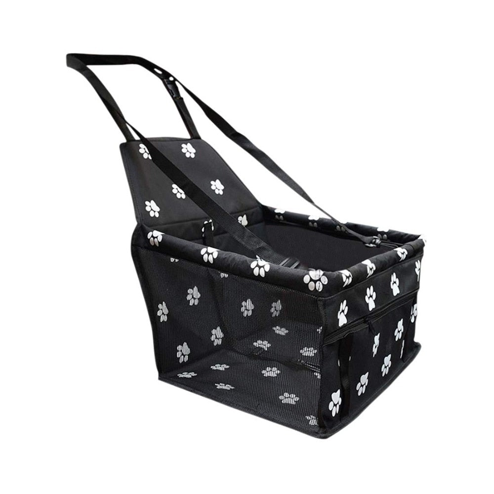 Small Dog Car Seat, Upgraded Booster Seat for Car with Whole Sturdy PVC Bars Frame, Pet Car Seat for Medium Dogs Under 11 lb, Waterproof Anti-Skid Mat Included