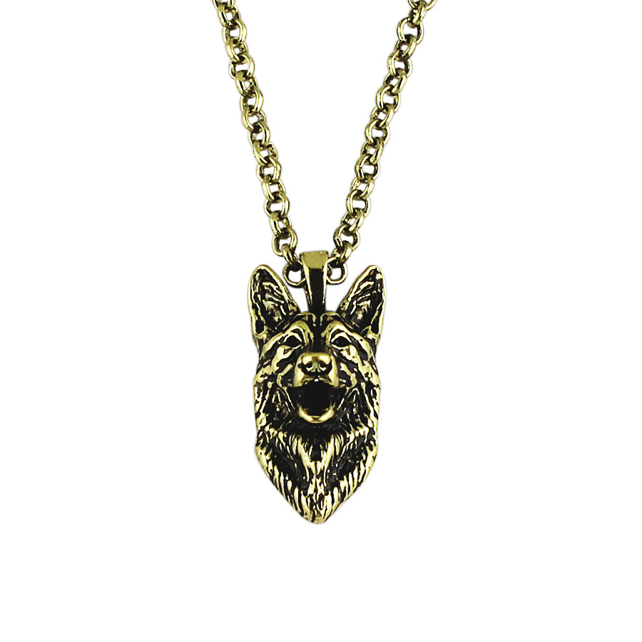 Anygifts4pets German shepherd necklace dog pendant