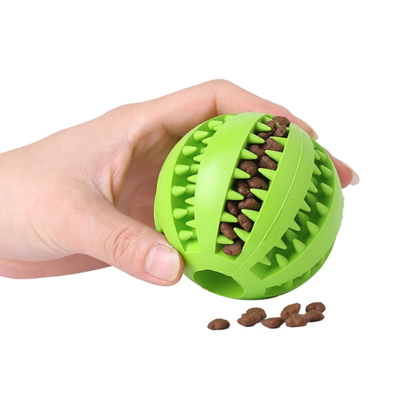 Dog Ball Toys for Pet Tooth Cleaning, Chewing, Fetching, IQ Treat Ball Food Dispensing Toys